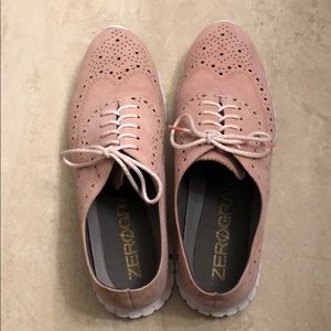Pink Cole Haan Zero Grand Lace Up Shoes